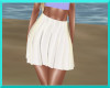 pleated skirt white RL