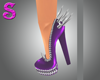 Purple Spiked Heels 