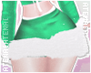 ❄ Fur Skirt Green