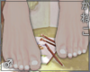 ✝ White nails .feet