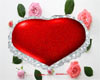 (MSC) red heart pillow