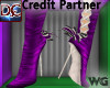 Sexy Party Boot Purple