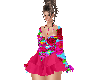 Dress floral pink