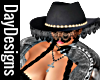 Black Lace & Pearls Hat
