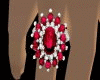 (B4) Ruby Diamond Ring