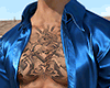 _T-Shirt Blue + Tattoo