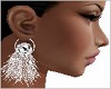 White Feather Earrings