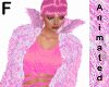 pink fur coat ANI - F