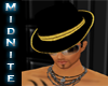 (M) Gold Rim Mafia Hat