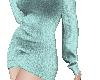 A~ Teal Sweater Dress