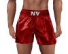 NV Red Satin Shorts