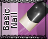 Basic Nail - Black w/tip