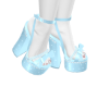 Blue Bow Heels