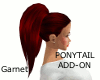 Ponytail Add on - Garnet