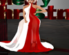 WHT/RED GOWN RLL