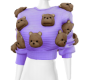 bear sweater purple e
