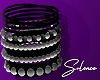 Bracelets Black/Silver