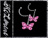 Butterfly Earrings Pink