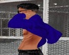 ! BLUE HOODIE OVER HEAD
