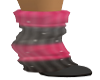 pink/black Winter Boots