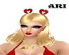 heart hair blond
