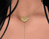 Heart necklace - gold