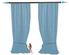 baby blue curtains