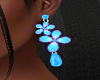 FG~ Blue Floral Earrings
