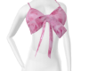 Pink bow top