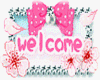 welcome with pearls