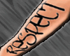 Power/Respect Arm Tatts