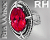 Ruby Silver RH Ring