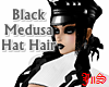 Black Medusa Hat Hair
