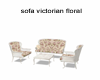 sofa floral victorian 
