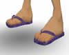 CJ69 Purple Flip Flops