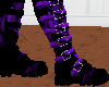 Black and Purple Boots