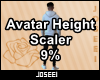 Avatar Height Scale 9%