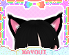დ black cat ears