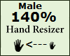 Hand Scaler 140% Male