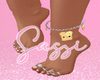 Toasts Left Anklet