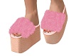 Fur Sandals  Pink
