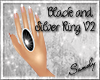 Black and Silver Ring V2