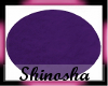 {DJ} Round Purple  Rug