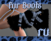 #RU Black Fur Boots