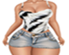 Zebra Fur Skirt Outfit