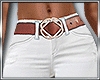 pantalon  blanc+ceinture