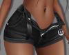 Open-Front Shorts Black