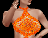 Orange Crochet Dress