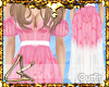 LK" Pink Maxi Dress