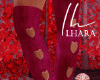 Velvet Love Boots Pink
